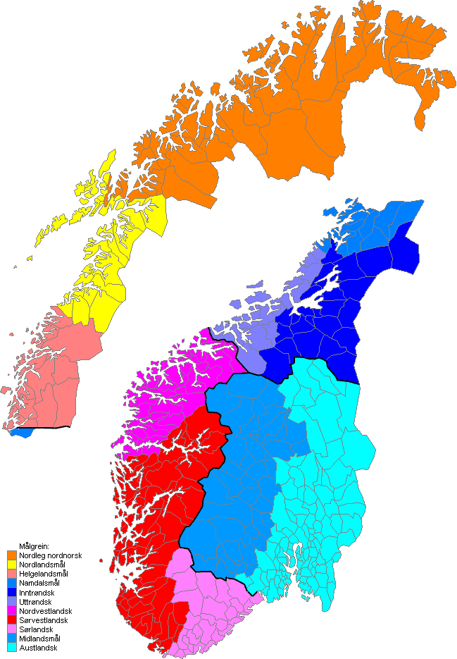 Norwegian dialects - Wikipedia