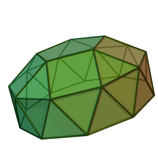 Gyroelongated pentagonal cupola - Wikipedia