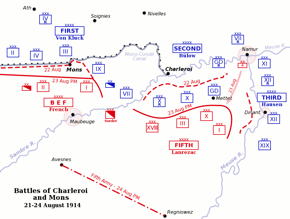 Battle of Charleroi - Wikipedia