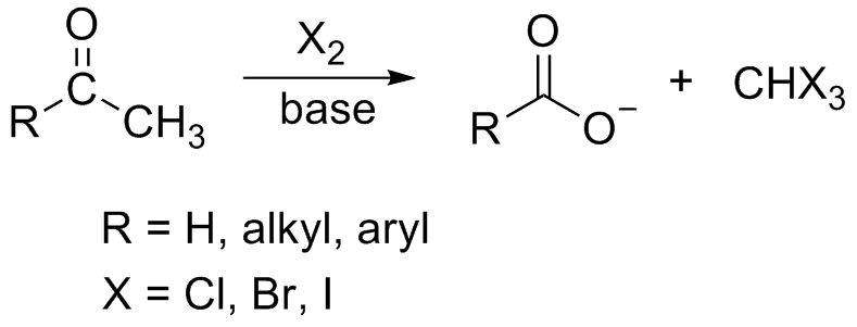 Réaction haloforme — Wikipédia