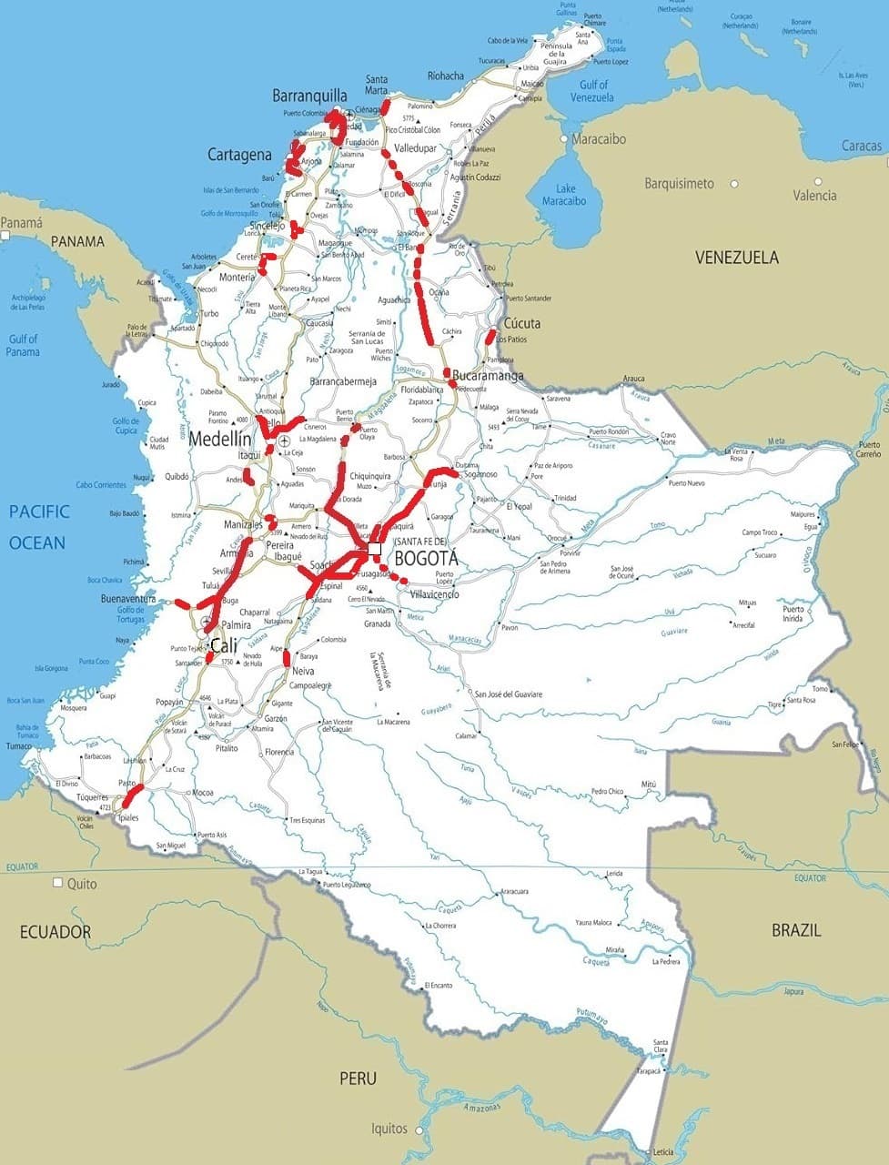Transports en Colombie — Wikipédia