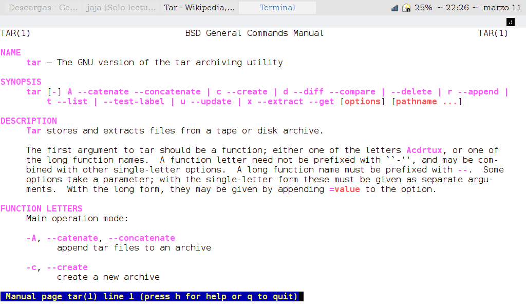 tar (informatique) — Wikipédia