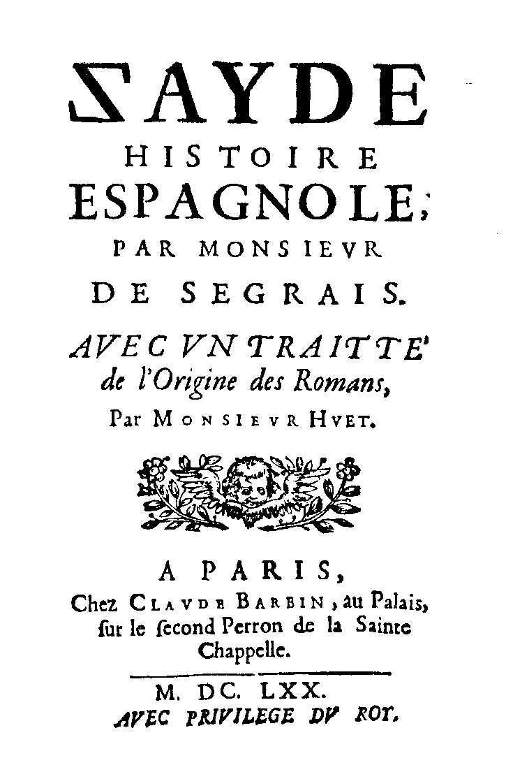 Traitté de l'origine des romans - Wikipedia