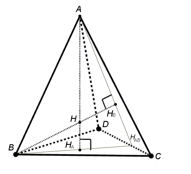 Orthocentric tetrahedron - Wikipedia