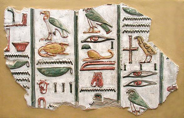 Egyptian hieroglyphs - Wikipedia