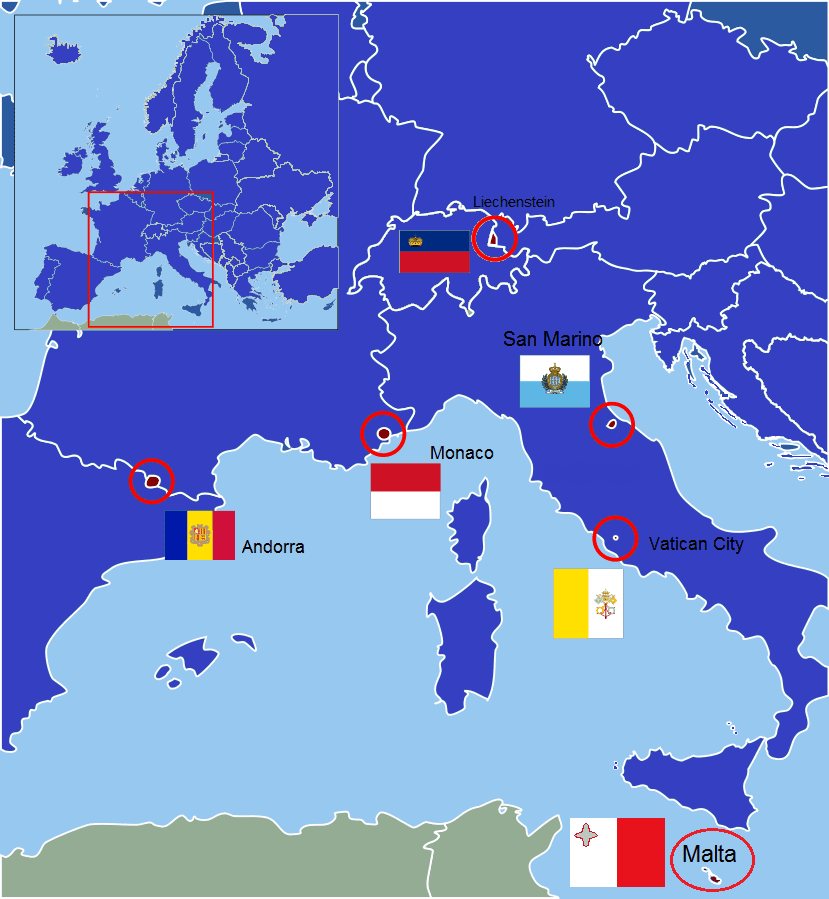 European microstates - Wikipedia