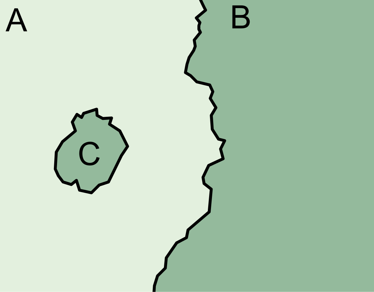 Enclave et exclave — Wikipédia