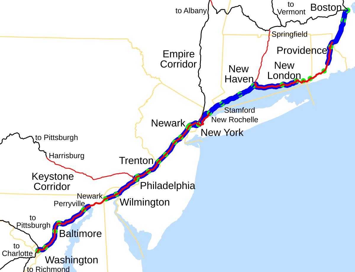 Northeast Corridor — Wikipédia