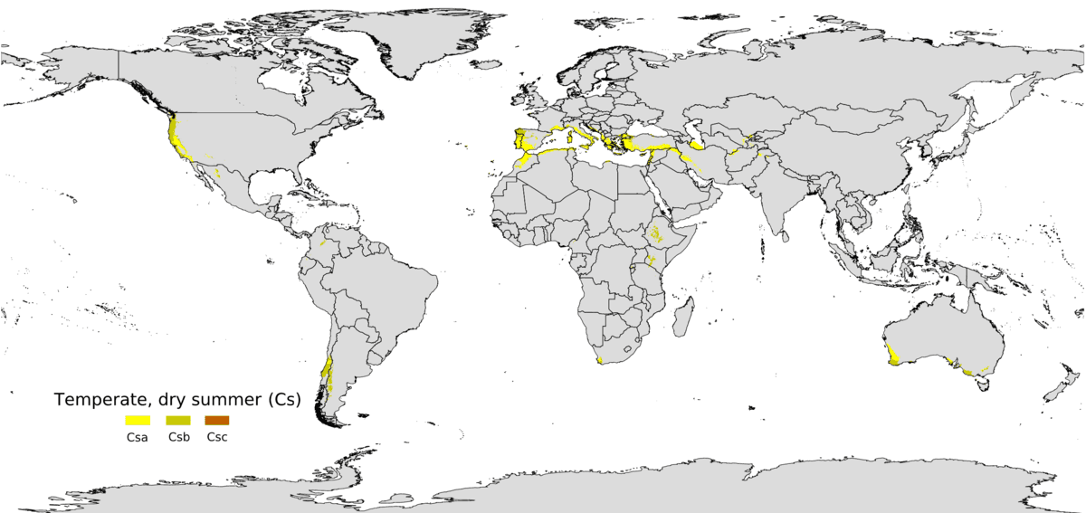 Mediterranean climate - Wikipedia