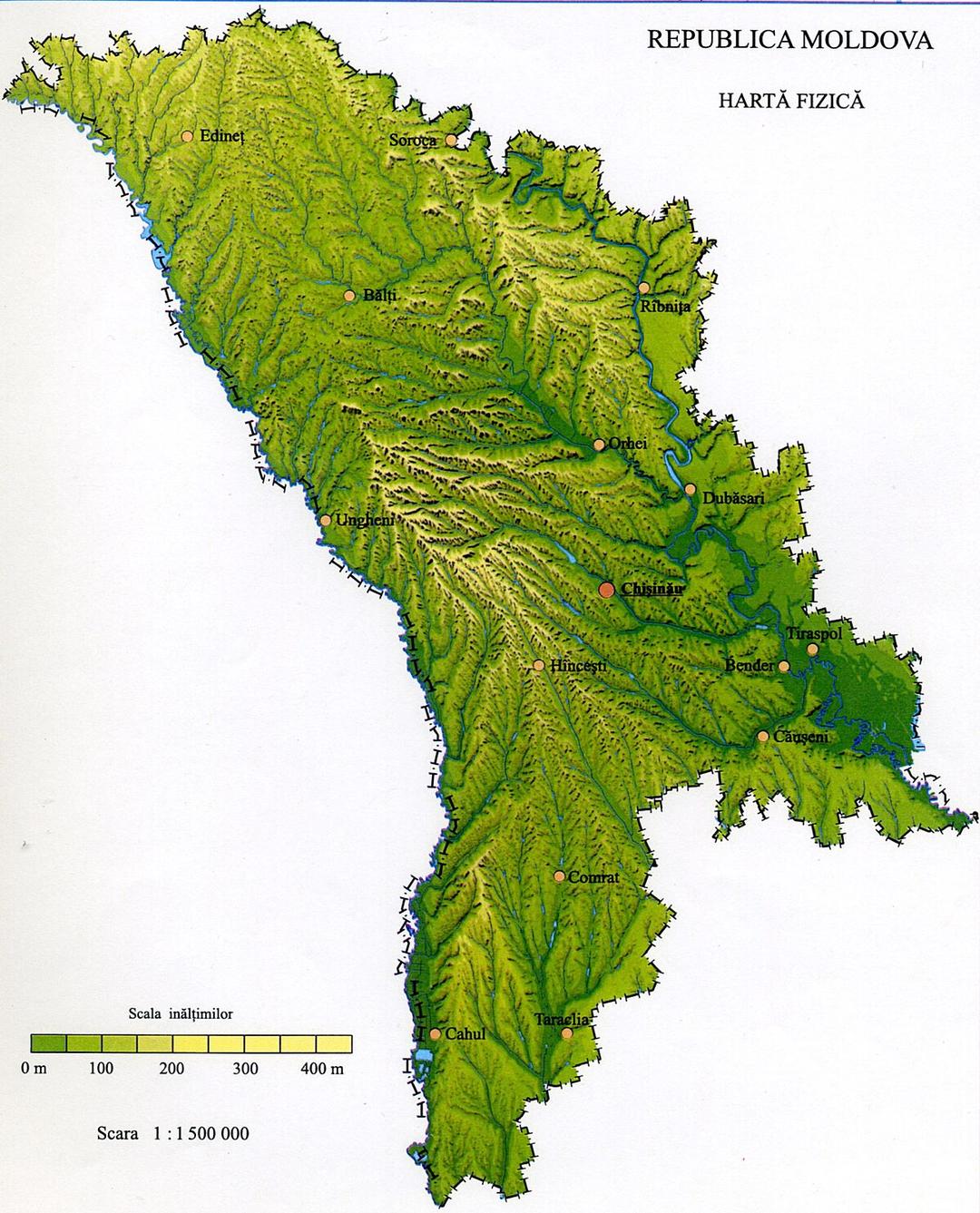 Géographie de la Moldavie — Wikipédia