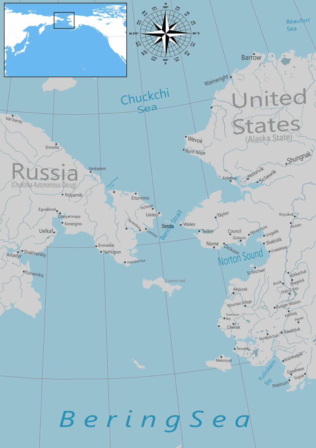 Bering Strait - Wikipedia